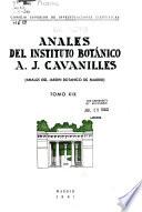 Anales del Instituto Botánico A. J. Cavanilles