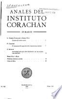 Anales del Instituto Corachán