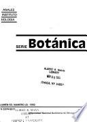 Anales del Instituto de Biología, Universidad Nacional Autónoma de México
