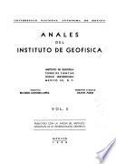 Anales del Instituto de Geofísica