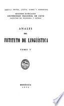 Anales del Instituto de Lingüística