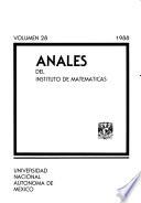 Anales del Instituto de Matemáticas