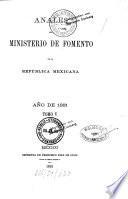 Anales del Ministerio de Fomento de la República Mexicana