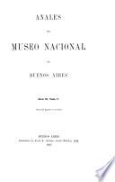 Anales del Museo Argentino de Ciencias Naturales Bernardino Rivadavia.