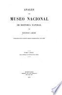 Anales del Museo Argentino de Ciencias Naturales Bernardino Rivadavia.
