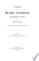 Anales del Museo Nacional de Historia Natural de Buenos Aires