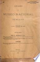 Anales del Museo Nacional de México