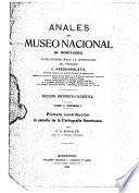 Anales del Museo nacional de Montevideo