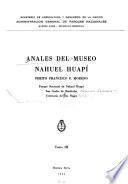 Anales del Museo Nahuel Huapí Perito Francisco P. Moreno