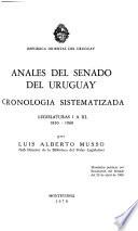 Anales del Senado del Uruguay