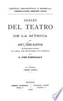 Anales del teatro y de la música