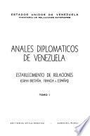 Anales diplomáticos de Venezuela