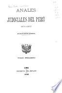 Anales judiciales de la Corte Suprema de Justicia de la Republica