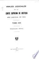 Anales judiciales de la Corte Suprema de Justicia