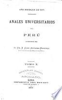 Anales universitarios del Perú
