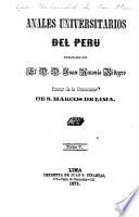 Anales universitarios del Perú