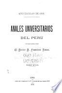 Anales universitarios del Perú
