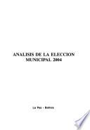 Analisis de la eleccion municipal 2004