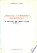 Análisis de la persistencia del desempleo