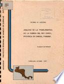 Analisis de la Problematica de la Cuenca Del Rio Chico, Provincia de Chiriqui, Panama