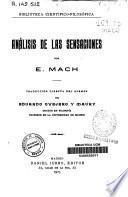 Análisis de las sensaciones