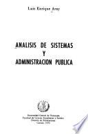 Análisis de sistemas y administración pública