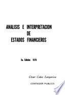 Análisis e interpretación de estados financieros
