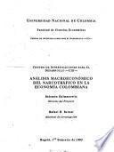 Análisis macroeconómico del narcotráfico en la economía colombiana
