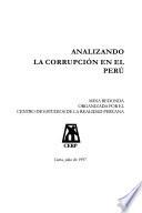Analizando la corrupción en el Perú