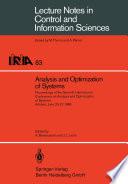 Analysis and Optimization of Systems