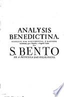 Analysis benedictina