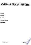 Anglo-American Studies