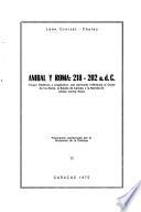 Anibal y Roma, 218-202 a. d. C.