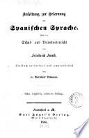 Anleitung zur Erlernung der Spanischen Sprache