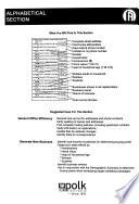 Ann Arbor, Michigan City Directory
