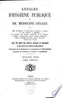 Annales d'hygiène publique et de médecine légale