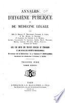 Annales d'hygiène publique et de médecine légale