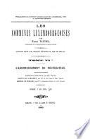 Annales de l'Institut archéologique du Luxembourg