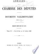 Annales de la Chambre des députés ...