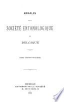 Annales de la Société Entomologique de Belgique