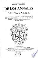Annales Del Reyno De Navarra