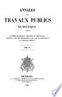 Annales des travaux publics de Belgique