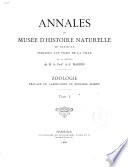 Annales du Musée d'histoire naturelle de Marseille, pub. aux frais de la ville ...