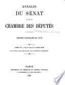 Annales du Sénat et de la Chambre des députés