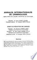 Annales internationales de criminologie