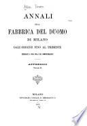 Annali della fabbrica del duomo di Milano
