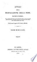 Annali della propagazione della fede