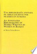 Annotated bibliography of works written by women in Basque