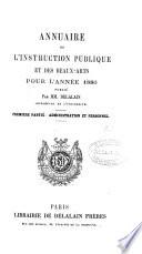 Annuaire de l'instruction publique et des beaux-arts