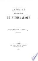 Annuaire de la Société française de numismatique et d'archéologie